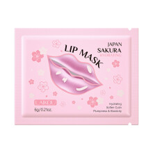 (11.3cm*8.8cm, Pink) Moisturizing Collagen Lip Patches Anti-wrinkle Remove Chapped Skin Lip Care Gel Pads for Dry Lip