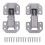 Zinc Alloy Cabinet Hinges10.4x4.4cm2-Pack 1