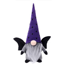 Halloween Gnome Ornament Cloth Bat Wings Ox Horns