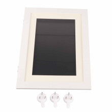Vitrine pour œuvres d'art d'enfants avec rangement, cadres magnétiques pour un changement facile des œuvres, idéale pour les cadres en bois de