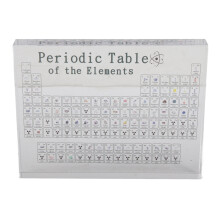 Educational Chemistry Display Table With Real Elements Inside, Science Classroom Decoration Compact And Portable Practical Tool
