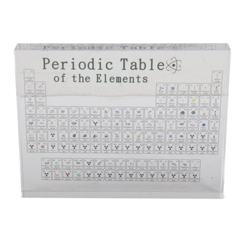 Educational Chemistry Display Table With Real Elements Inside, Science Classroom Decoration Compact And Portable Practical Tool