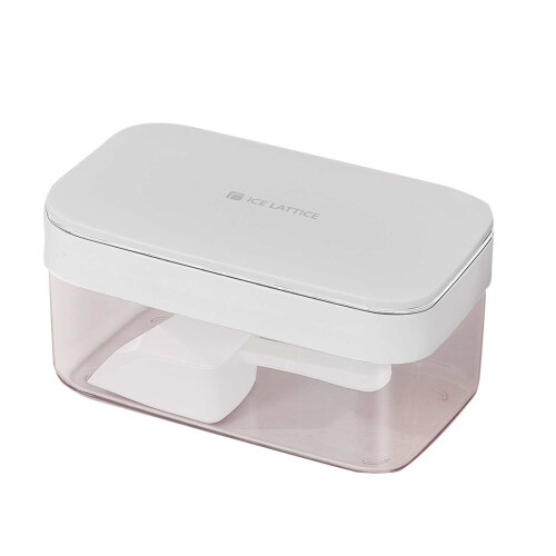 Hard Plastic Ice Cube Mold Set with Storage Box
