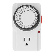 Insticksfunktion för mekanisk timer för hushållsapparater, 24-timmarscykel, lättanvänd timer med på- och av-program, energispartimer kompatibel