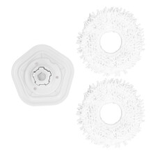 Fios de microfibra duráveis para sistema de esfregão universal, fácil instalação e refis de microfibra laváveis à máquina para uma limpeza