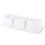 Functional Food-Grade Material, Creative Tableware Design, White Innovative Set For Home And Office Use 2