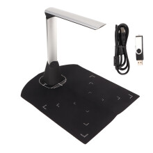 Foldable Document Camera with Multi-Language OCR, Real-Time Projection and Video Recording, High Resolution Capture for Windows Users Up to A4Size