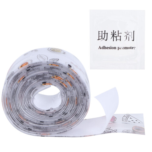 Waterproof Self-Adhesive Caulk Strip 3.2m Fruit Pattern for Bathroom Kitchen 1