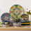 Bohemian ceramic cereal bowls 6-pack 28 oz 4