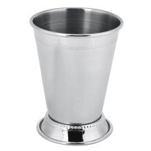 Stainless Steel Cocktail Glasses, Retro Candlestick Holder Brings Charm To Your Space, Mint Julep Cup With Smooth Edge Offers Safe Sipping Experience