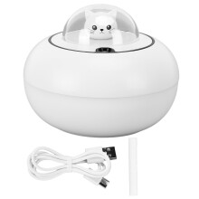 Essentiel oliediffuser med 7 farver LED-lys, luftfugterfunktion, bærbar mini-luftfugter til personlig velvære, USB-luftfugter til konvensionelle