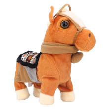 Realistic Animal Design Plush Pony, Interactive Plush Pony With Walking Singing Dancing And Musical Features, Engaging And Educational Toy With Leash