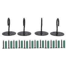 Ganchos de teto de metal, fáceis de instalar, resistentes e ideais para pendurar itens decorativos internos e externos, como comedouros de