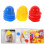 60Pcs Assorted Color Mini Doll Plastic Construction Party Hats 10