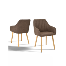 (Mocha Brown, Set of 2) Goeurvant Dining Chairs