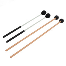 Marimbapen Set, 1 Paar mittelharte Garnkopf, schwarz