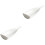 2Pcs White Ceramic Food Plate Bottle Shape Tray for Dinner Use 3