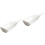 2Pcs White Ceramic Food Plate Bottle Shape Tray for Dinner Use 4