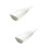 2Pcs White Ceramic Food Plate Bottle Shape Tray for Dinner Use 7