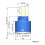 Replacement ceramic cartridge for Sedal single handle tap 35mm 5