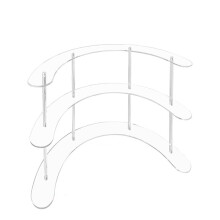 Kit de Présentoir en Acrylique Transparent et Amovible, Boîte Aveugle, Présentoir à Bijoux, Étagère à 3 Niveaux