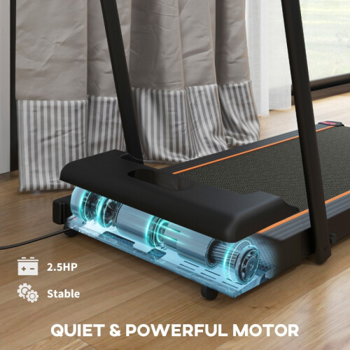 2.5HP Folding Walking Pad Treadmill 1-6km/h Orange 2