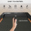 2.5HP Folding Walking Pad Treadmill 1-6km/h Orange 5