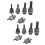 12Pcs Hand Rivet Nut  Nuts Simple Installation Manual Riveter Rivnut Tool Accessory for Nuts M3 M4 M5 M6 M8 M10 1