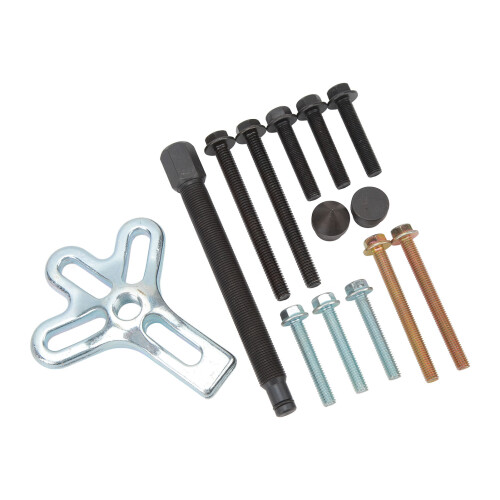 Rust Resistant Harmonic Balancer Puller Tool Set, Power Steering Pulley Remover Multifunction Durable Material Compatibility Easy Operation Reusable 1