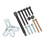 Rust Resistant Harmonic Balancer Puller Tool Set, Power Steering Pulley Remover Multifunction Durable Material Compatibility Easy Operation Reusable 3