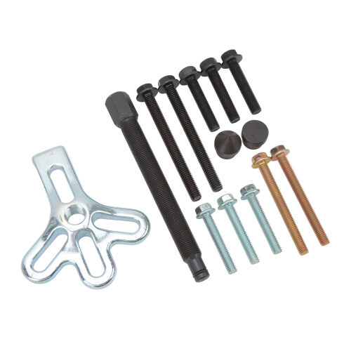 Rust Resistant Harmonic Balancer Puller Tool Set, Power Steering Pulley Remover Multifunction Durable Material Compatibility Easy Operation Reusable 2