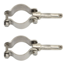Marine Stainless Steel Oarlock Clamp 1‑5/8in for Boats Kayaks Water Rafts