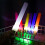 LED Glow Stick Flash Stick με ταινία αποσπώμενης εξόδου, ραβδί φωτός που αλλάζει χρώμα και 3