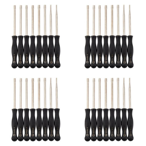 32 Pcs Screwdriver Carburetor Adjustment Tool Single D Double D Hexagon Hex Socket Kit Set