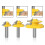 Lock Miter Router Bit Set 45 Degree Tungsten Carbide 3 pcs 4