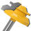 Lock verstekfreesbitset 45 wolfraamcarbide 3-delig 6