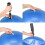 Palla da ginnastica blu da 55 cm - Anti-scoppio, antiscivolo 3