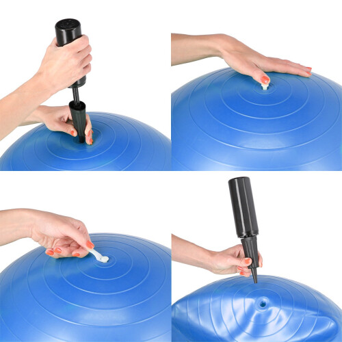 Palla da ginnastica blu da 55 cm - Anti-scoppio, antiscivolo 2