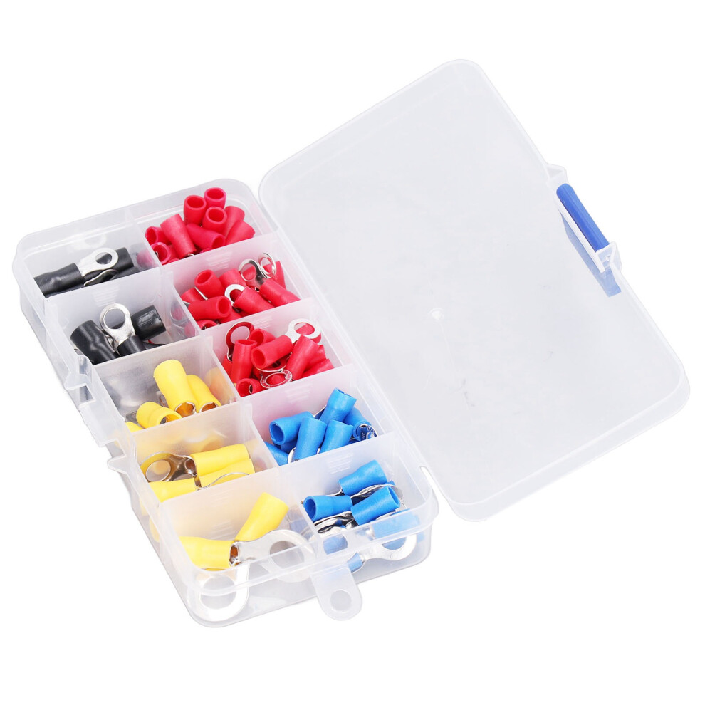 102Pcs Ring Terminal Wire Connectors With Insulation For Electrical Projects 3501387692897