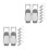 16Pcs Heavy Duty Iron Spring Buckle Locks for Sealed Containers Silver 8