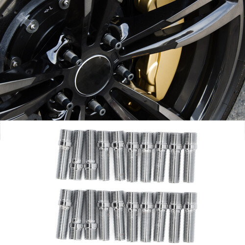 Extended Wheel Studs Conversion Kit For German Vehicles Wheel Stud Bolts High Quality Steel Cold Forge Process Durable Construction Oxidation 2