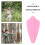 60Pcs Pink Plastic Vanes for Arrows Archery Tail Replacement Kit 7