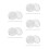 Clear Plastic Earring Backs Stoppers Secure Locking for Earrings 6