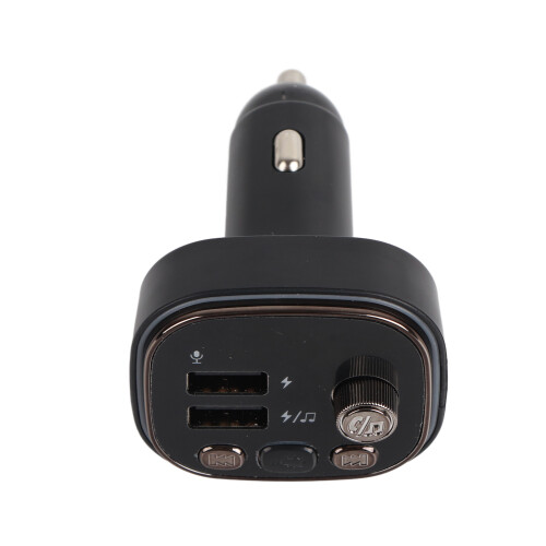Bluetooth5.3Technology Fm Transmitter For Car With Handsfree Function, Led Backlit Display And Mp3Support, Dual Usb Ports With Quick Charge And 1