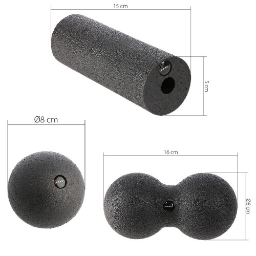 Set di rulli e palline per massaggi - 3 pezzi 1