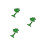 3Pcs Green Palm Tree Lights LED with for Events 5