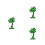 3Pcs Green Palm Tree Lights LED with for Events 6