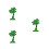 3Pcs Green Palm Tree Lights LED with for Events 7