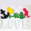 3Pcs Green Palm Tree Lights LED with for Events 10