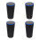 4Pcs Waterproof Blue Plastic Car Trash Can Multi Use Car Storage Bin 4